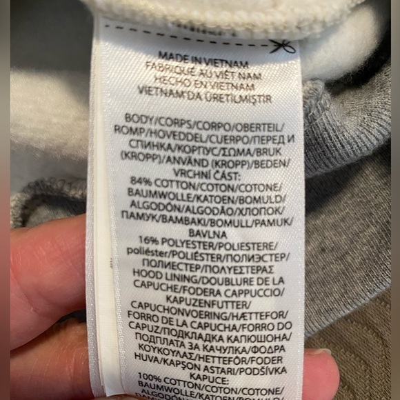 Polo Winter Holiday Bear Ralph Lauren Fleece Hoodie sweatshirt camouflage EUC 🐻 - Picture 10 of 10